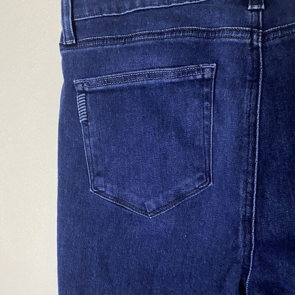Paige Genevieve NWT high rise flare wide jean sail away dark wash 33 NEW - Picture 10 of 13
